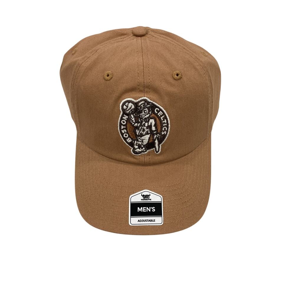 Boston Celtics NBA Hat Camel Adjustable New Trucker Cap Retro